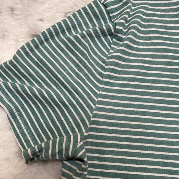 Green & White Striped PINK sleepwear V- neck-large - Picture 7 of 10
